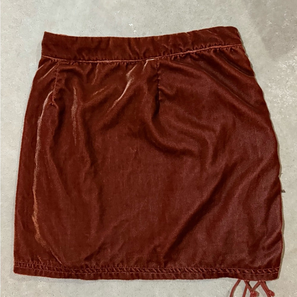 Free People Rust Mini Skirt - Picture 3 of 6